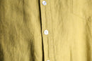 "chico's" mustard linen relaxed shirt