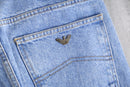 “ARMANI JEANS” loose silhouette denim pants