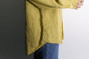 "chico's" mustard linen relaxed shirt