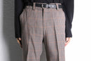 70’s warm color check flare pants