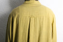 "chico's" mustard linen relaxed shirt