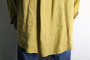 "chico's" mustard linen relaxed shirt