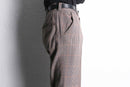 70’s warm color check flare pants