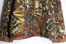 ”CHICO’S” brown base total pattern patchwork gobelin jacket