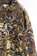 ”CHICO’S” brown base total pattern patchwork gobelin jacket