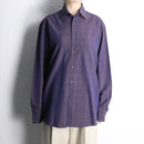 06ss “BOSS” iridescent check dress shirt