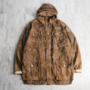 Camouflage military hooded jaket
