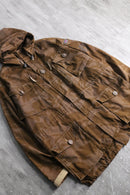 Camouflage military hooded jaket