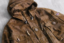 Camouflage military hooded jaket