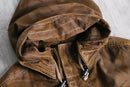 Camouflage military hooded jaket