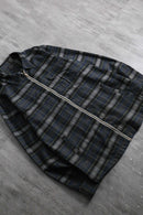2000s OAKLEY flannel zip up check shirt jacket