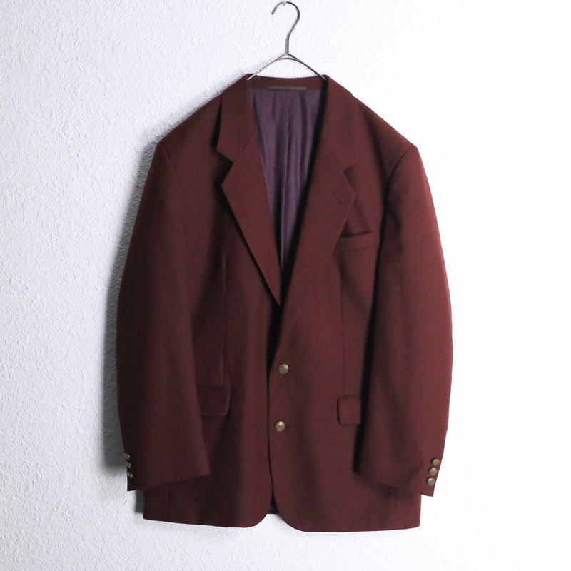 deep bordeaux tailored jacket