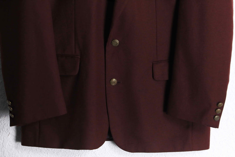 deep bordeaux tailored jacket
