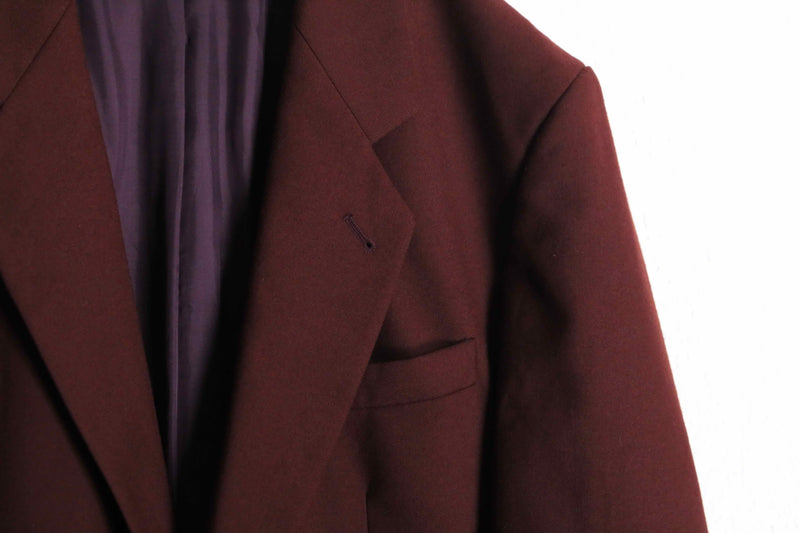 deep bordeaux tailored jacket