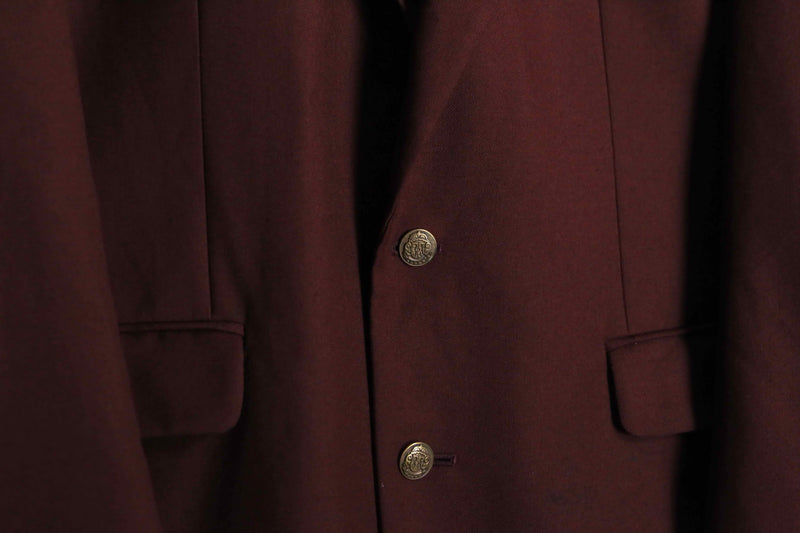 deep bordeaux tailored jacket