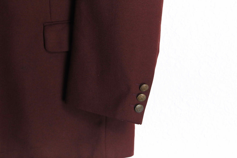 deep bordeaux tailored jacket