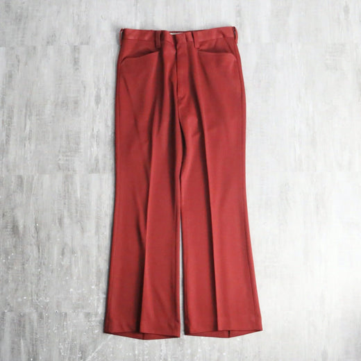 red color wide pants