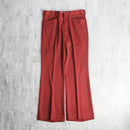 red color wide pants