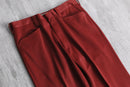 red color wide pants