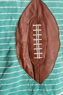 american football leather blouson