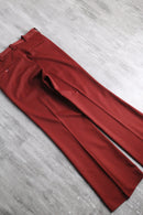 red color wide pants
