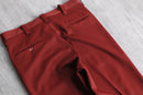 red color wide pants