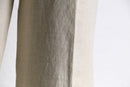 ivory linen 1tuck tapered slacks