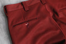 red color wide pants