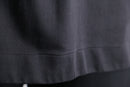“chico’s” black half button sleeve tie design shirt