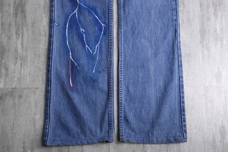 “LEVI’S 517” paint × damage design denim pants