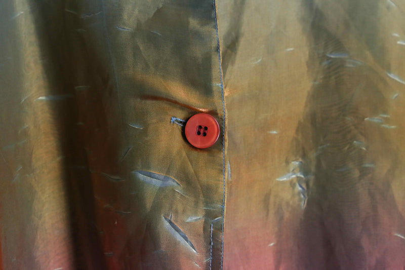 aurora color see-through coat