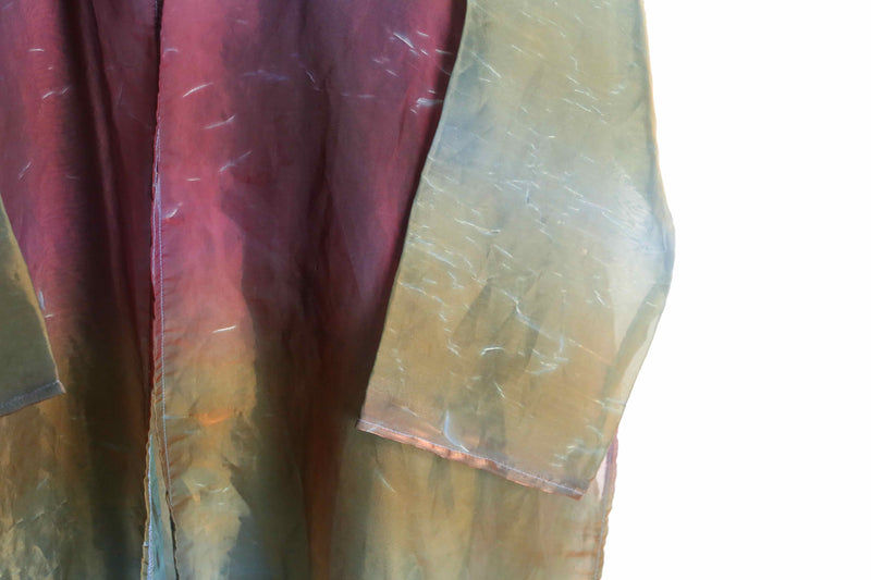 aurora color see-through coat