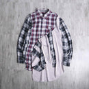 "Re:make" patchwork check docking shirt