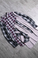 "Re:make" patchwork check docking shirt