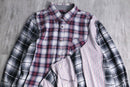 "Re:make" patchwork check docking shirt