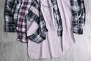 "Re:make" patchwork check docking shirt