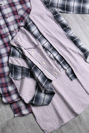 "Re:make" patchwork check docking shirt
