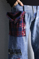 ''Re:make'' rug × shirt  docking denim pants