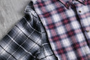 "Re:make" patchwork check docking shirt