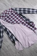 "Re:make" patchwork check docking shirt