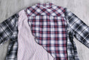 "Re:make" patchwork check docking shirt