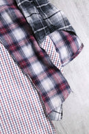 "Re:make" patchwork check docking shirt