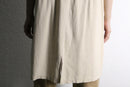ivory military detail long vest