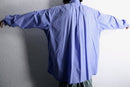 "Re:make" stripe patchwork dress shirt