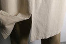 ivory military detail long vest