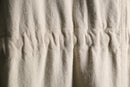 ivory military detail long vest