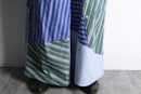"Re:make" stripe shirt patchwork pajama pants