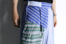 "Re:make" stripe shirt patchwork pajama pants