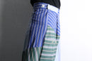 "Re:make" stripe shirt patchwork pajama pants