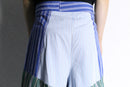 "Re:make" stripe shirt patchwork pajama pants